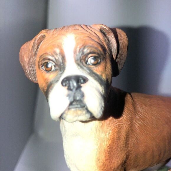 Danbury Mint "Chip Off The Old Block" Boxer Figurine Puppy 6x5 - Picture 3 of 10